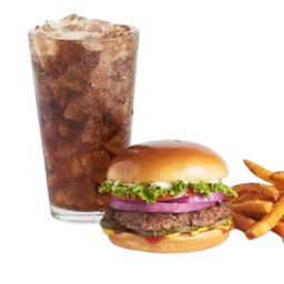 Combo do cardápio de hambúrguer